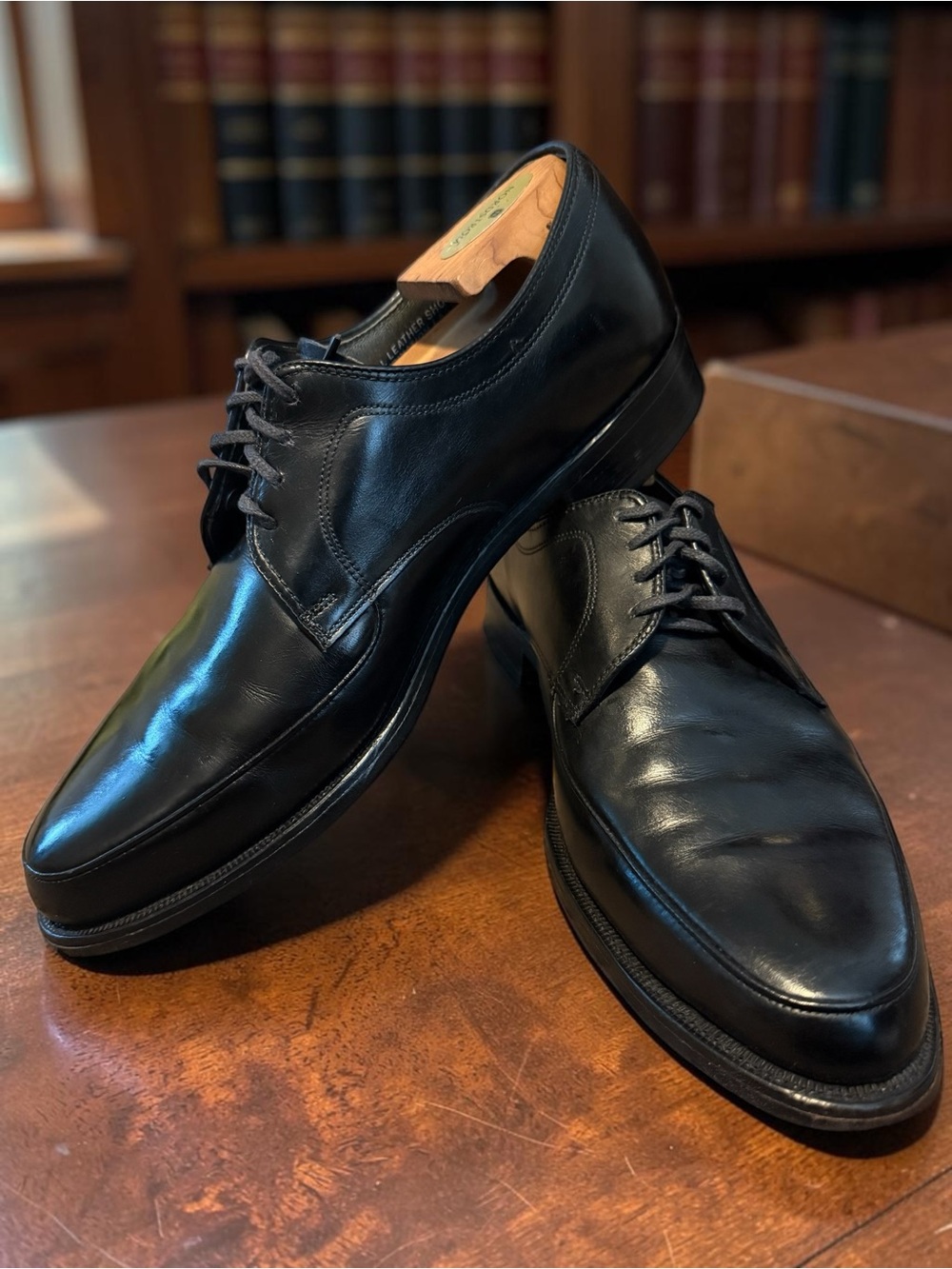 Vintage 1980s Hanover Men's Dress Shoes - Made in the USA - All Leather Goodyear